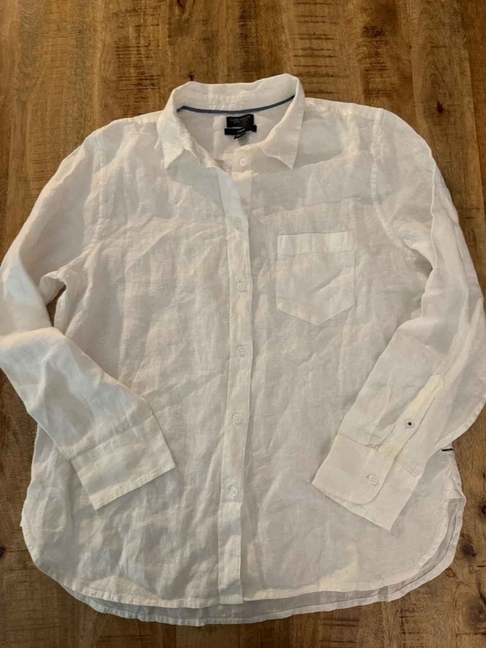 BAIRD MC NUTT IRISH LINEN FOR J. Crew White Irish Linen Shirt Classic Fit NWT